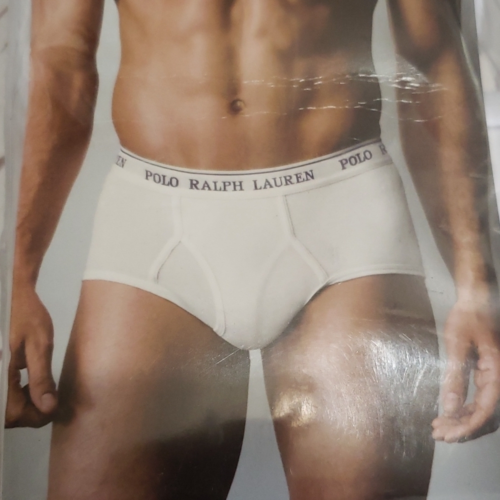 Polo Ralph Lauren Big and Tall white briefs packages with 2